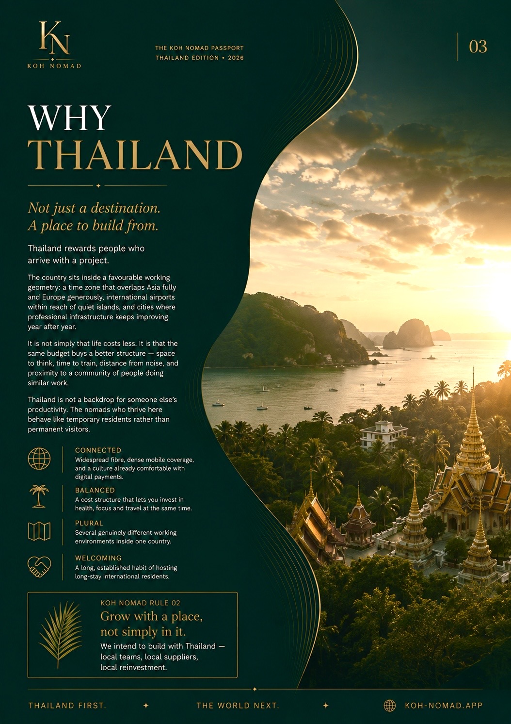 Passport page: why Thailand